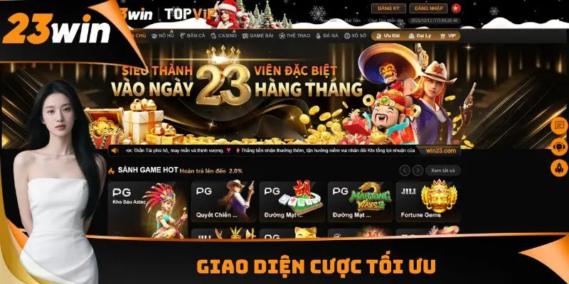 Giao diện cược tối ưu